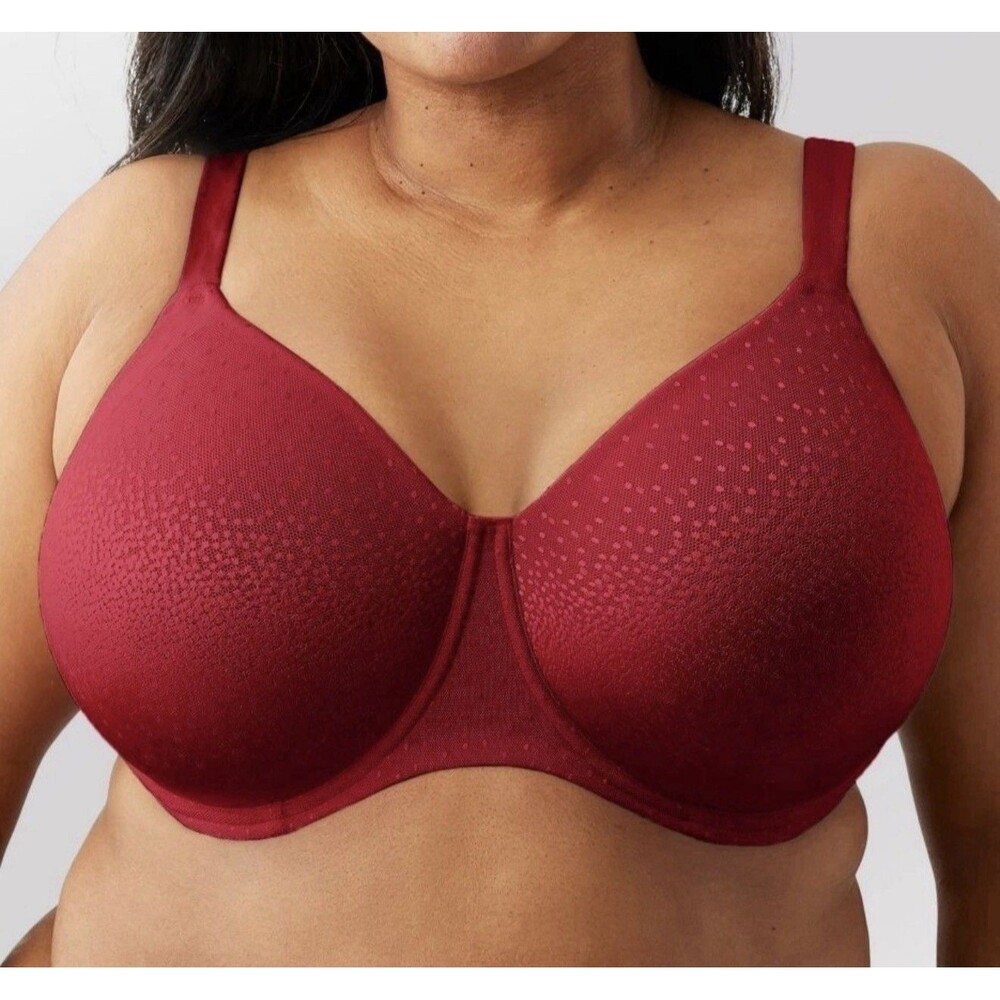 Wacoal Back Appeal Full Figure Underwire Bra Regina Red Size 38K 855403 NEW